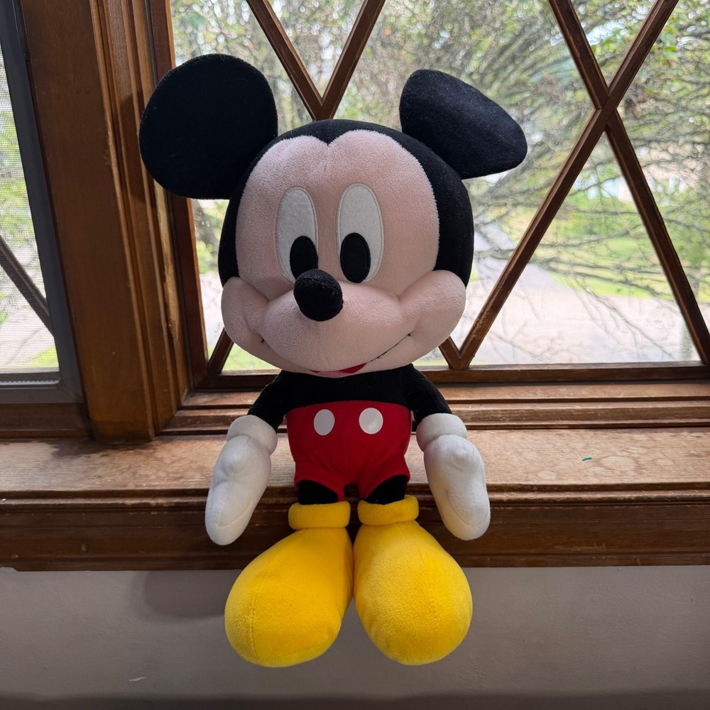 Disney Mickey Mouse Plush Stuffed Animal Classic Red Shorts 18 Inch Toy
